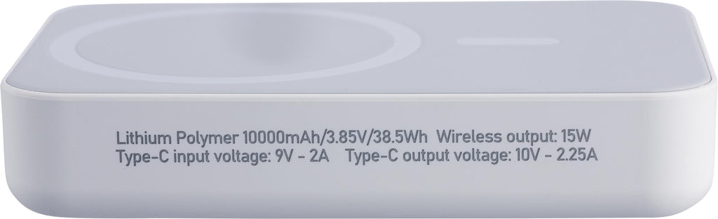 Meno-langaton varavirtalähde | Kierrätetty | 10 000 mAh | MagSafe-yhteensopiva