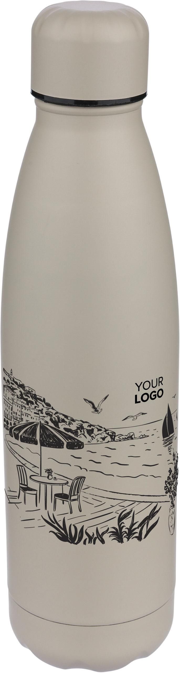 Recycled double-walled drinking bottle, 500 ml, Sunny