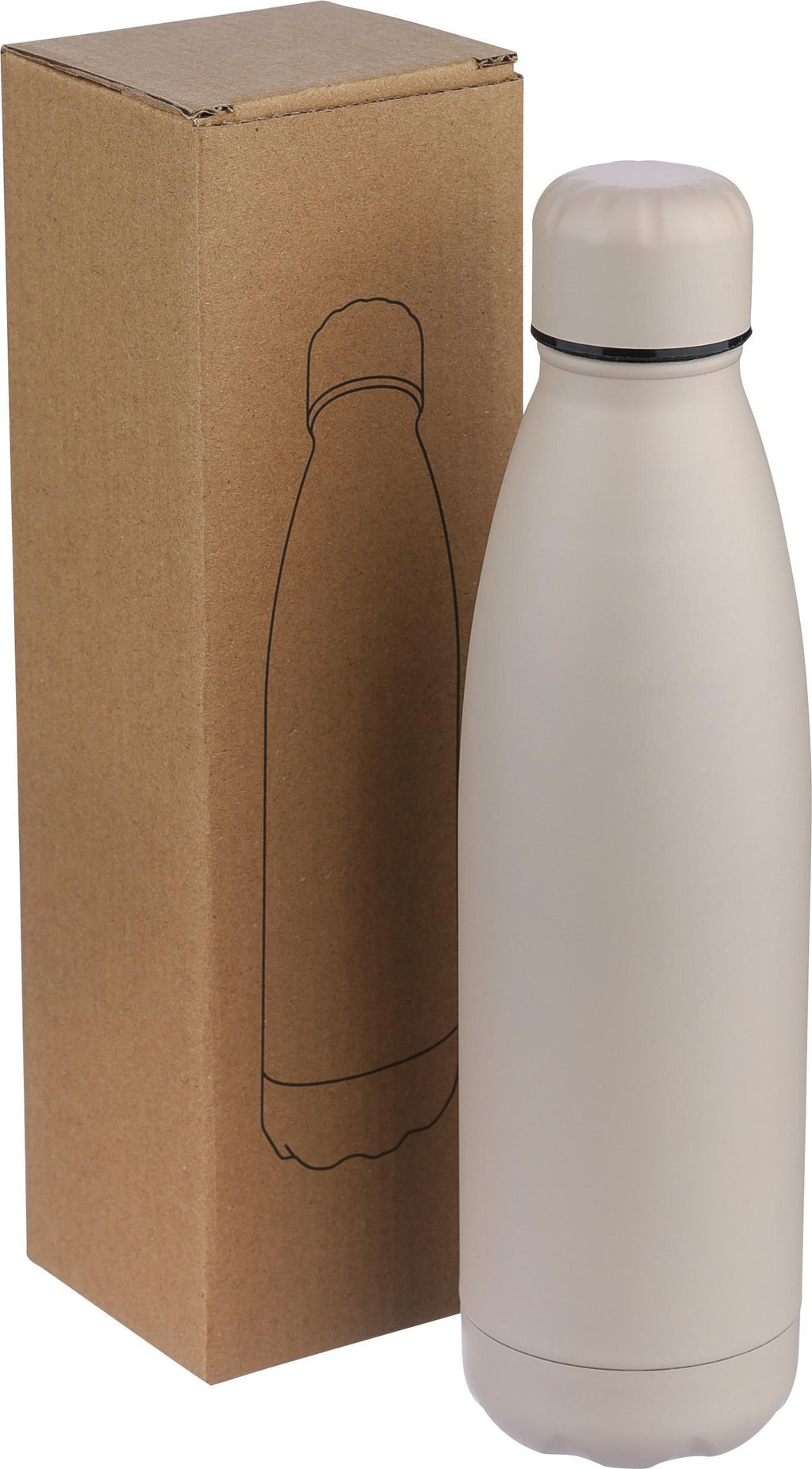 Recycled double-walled drinking bottle, 500 ml, Sunny