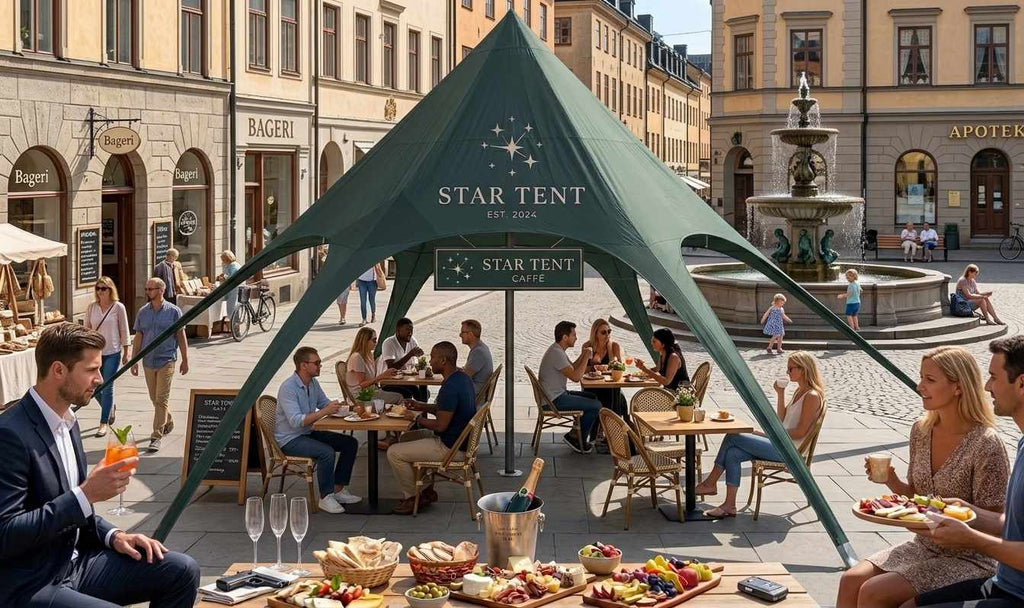 Telt stjerneformet 8x8x6 m