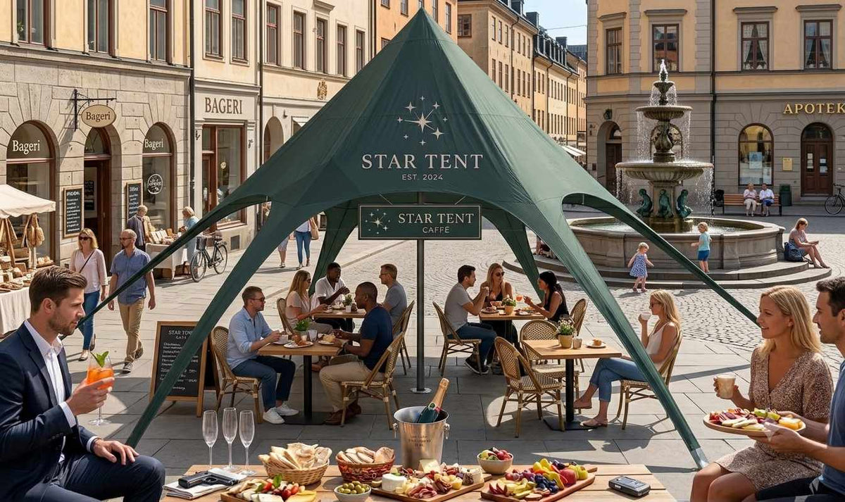 Stjärntält 8x8x6 m