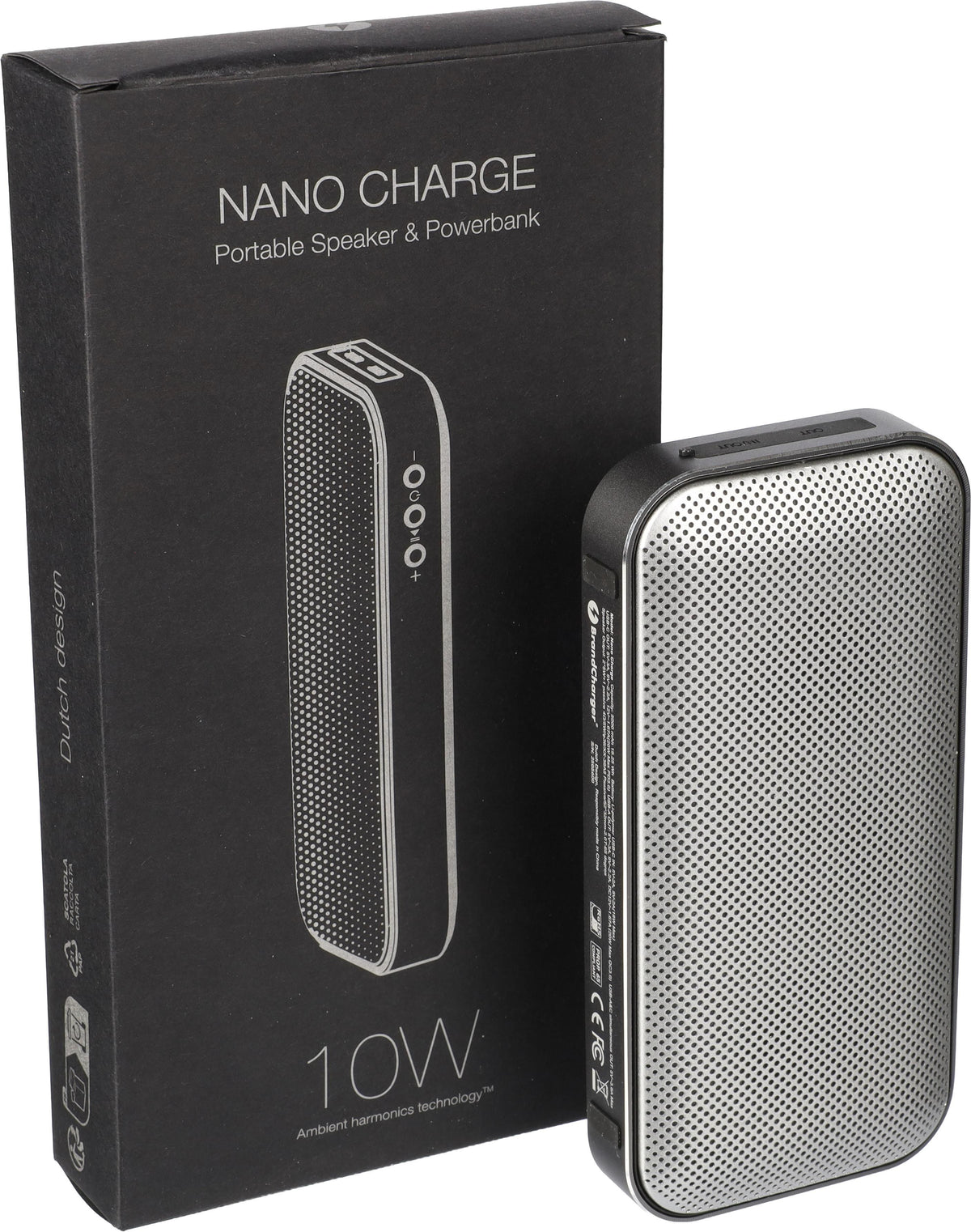 Trådlös högtalare med powerbank, från BrandCharger, Nano