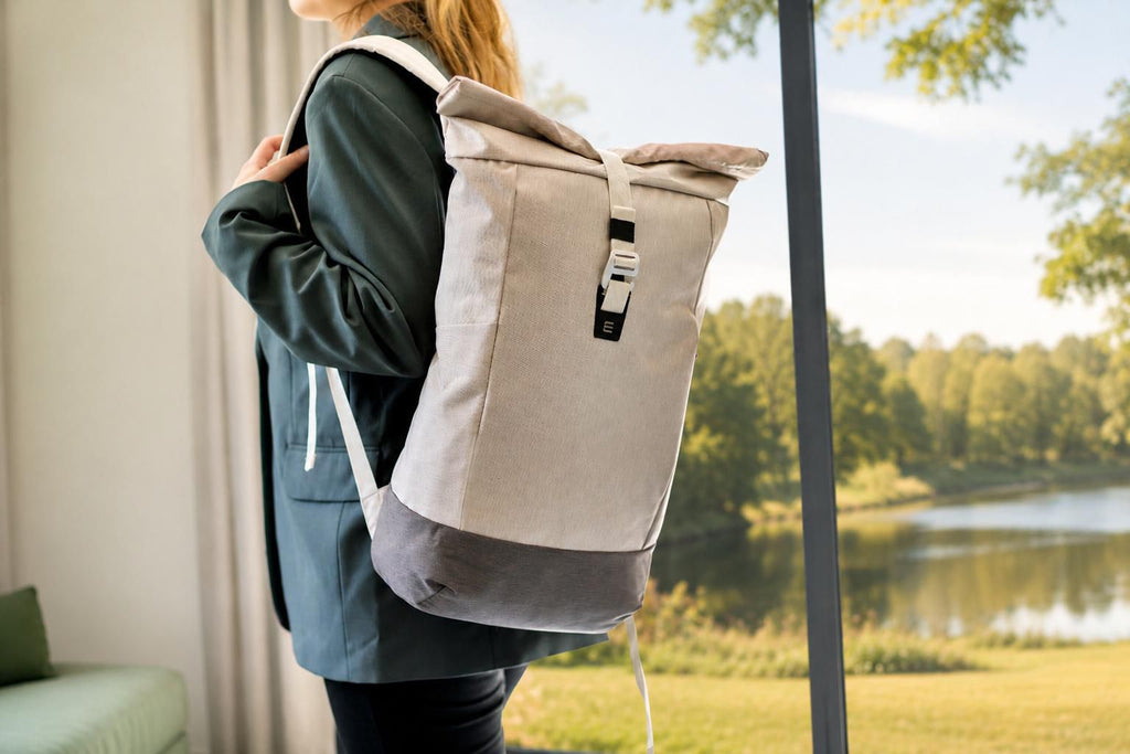 Marlene-reppu | Kierrätysmateriaalia | Rullattava yläosa | 25 l