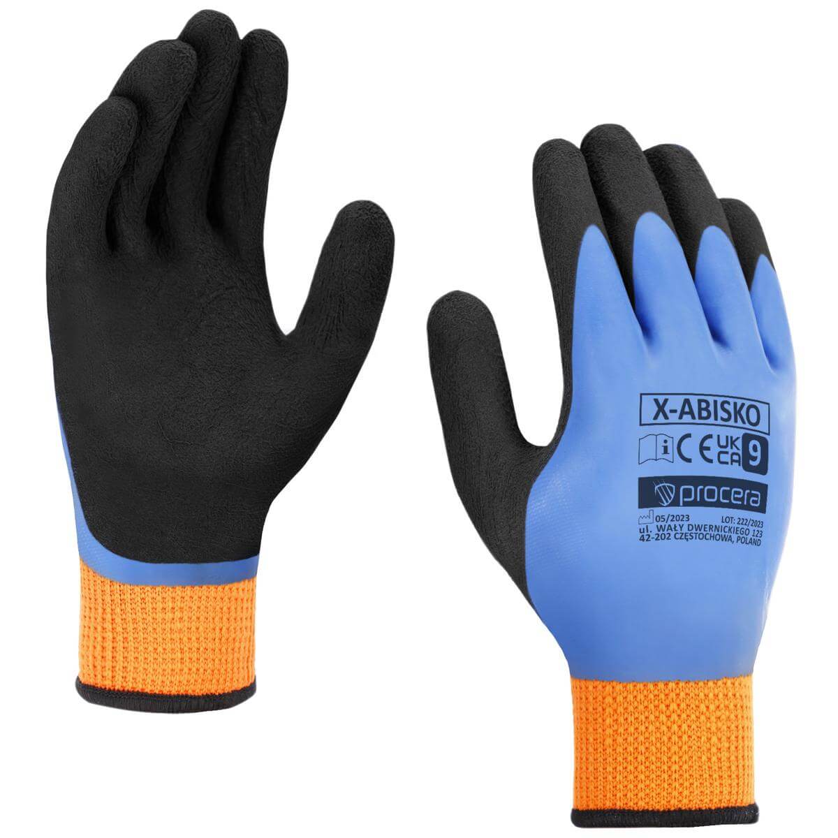 Skyddshandskar X-ABISKO Vadderade Latexbelagda