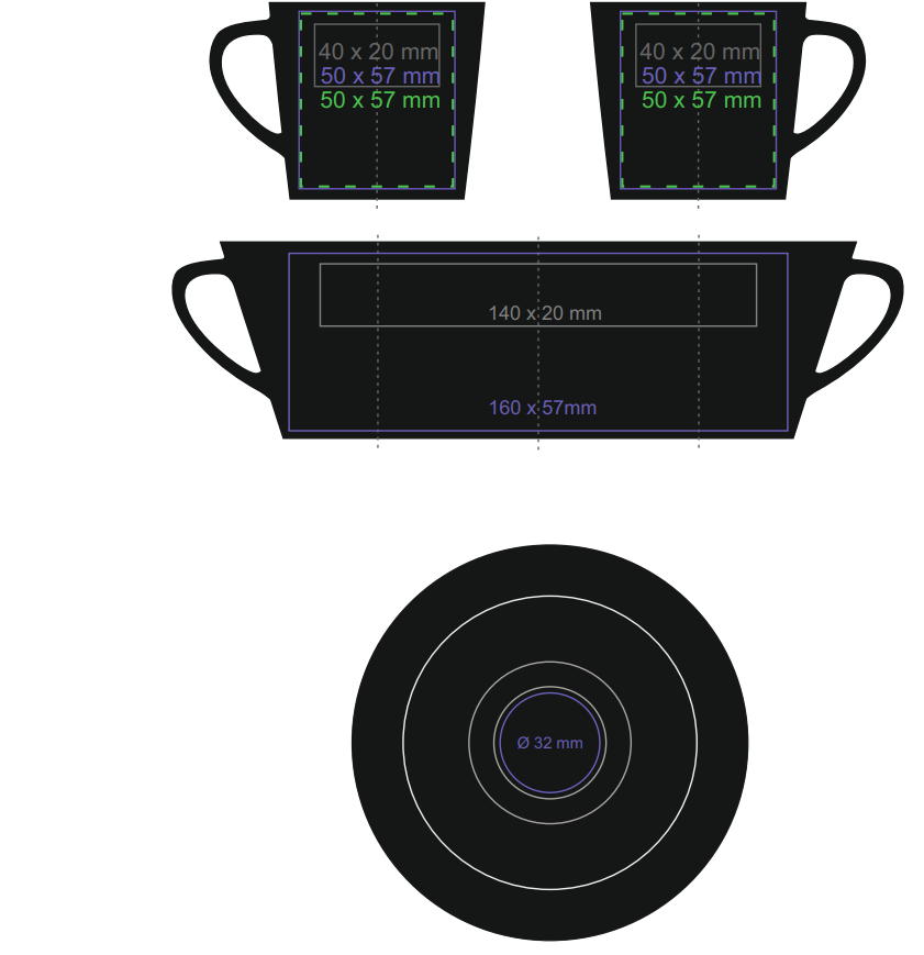 Victor Nero Set 120 svart/vitt