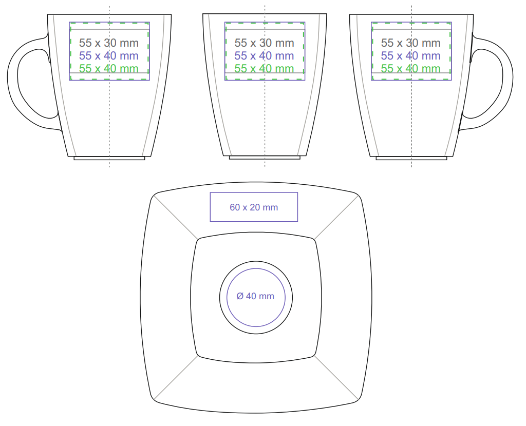 Manhattan Lunch Set 280, White
