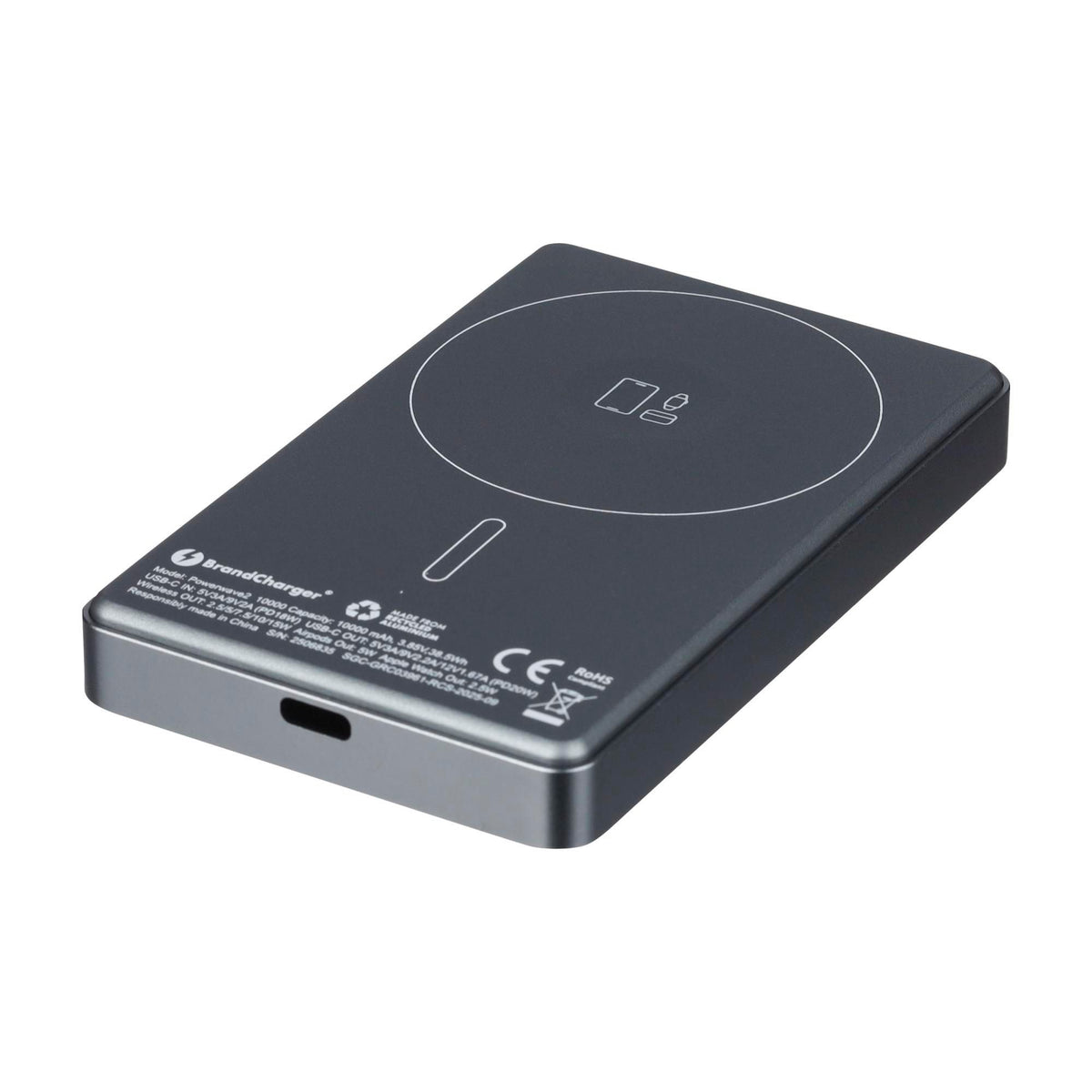 BrandCharger power bank Powerwave 2 | Recycled | 10,000 mAh