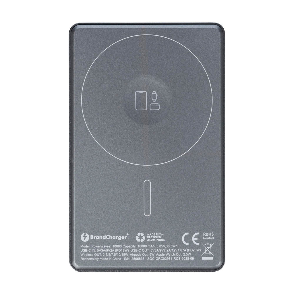 BrandCharger Powerwave 2 powerbank | Genanvendt | 10.000 mAh