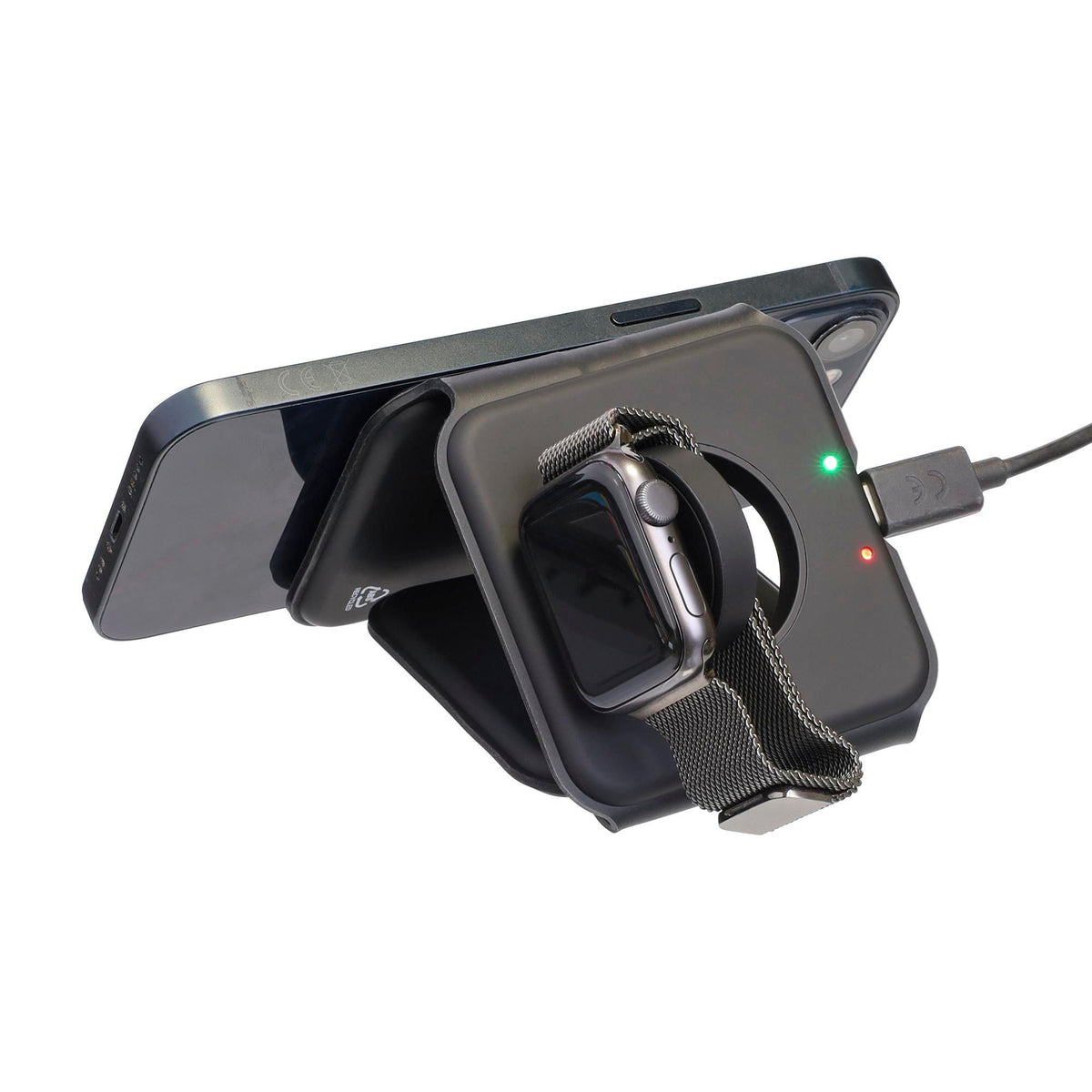 Wireless charger Trigo | Recycled | 3-in-1