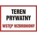 Skylt - TEREN PRYWATNY - WSTĘP WZBRONIONY - PB089 DT PN