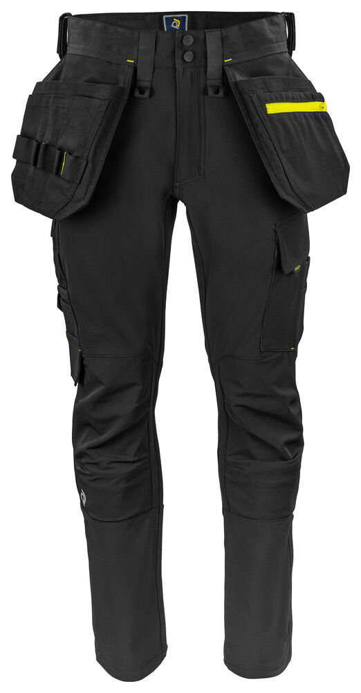 5551 HANTVERKSBYXA STRETCH – Svart/Gul