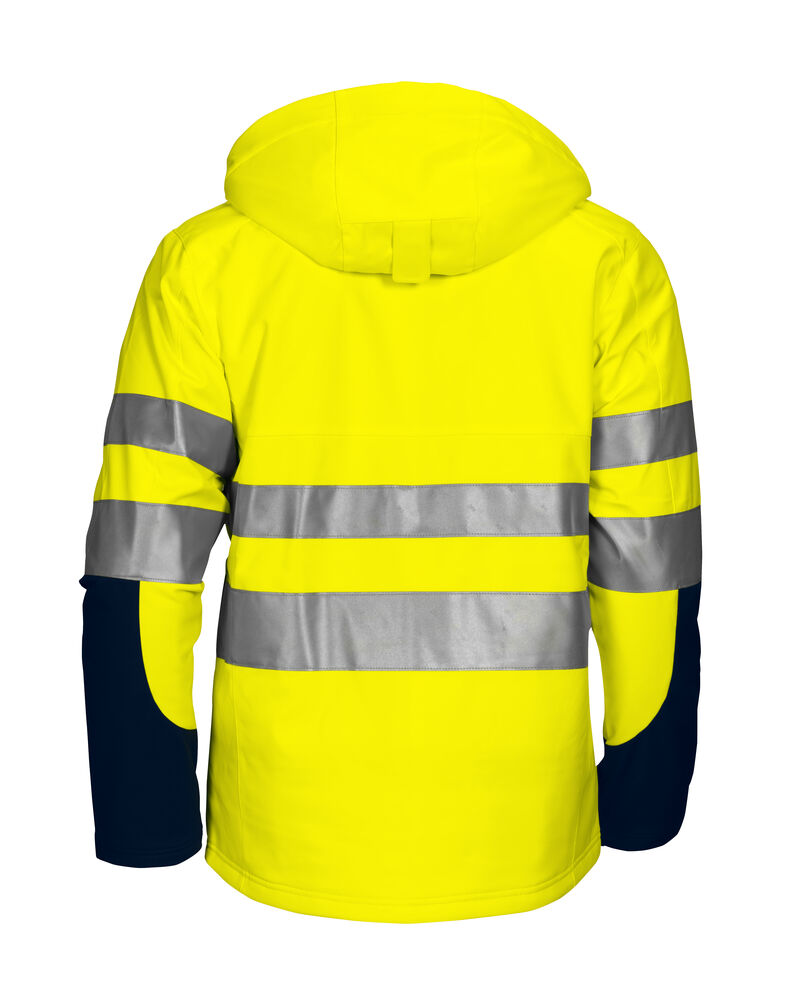 6420 FODRAD SOFTSHELLJACKA EN ISO 20471 KLASS 3/2