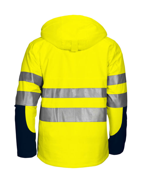 6420 FODRAD SOFTSHELLJACKA EN ISO 20471 KLASS 3/2