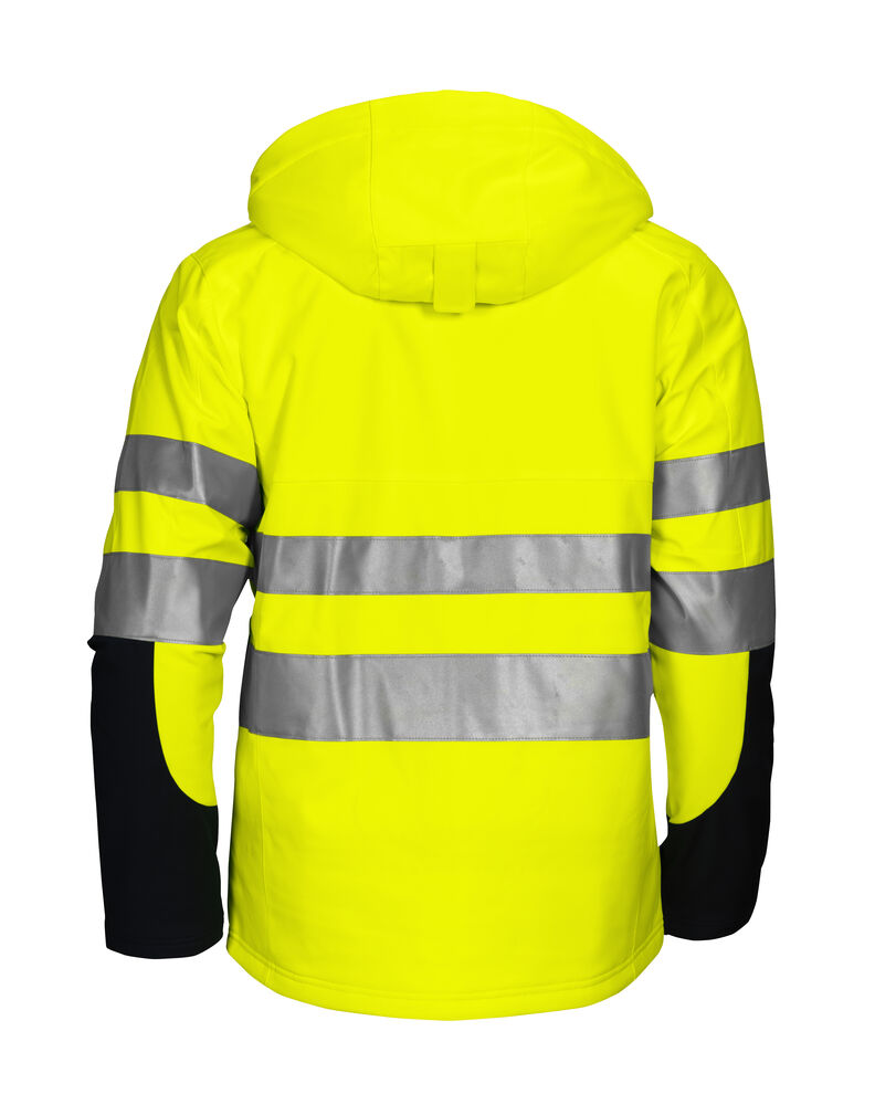 6420 FODRAD SOFTSHELLJACKA EN ISO 20471 KLASS 3/2
