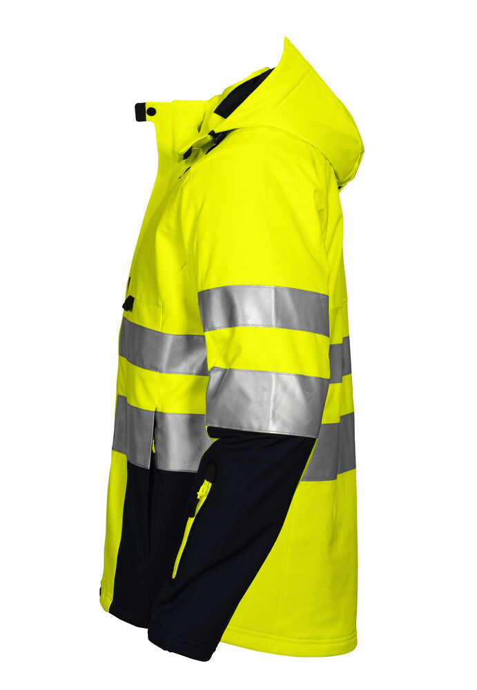 6420 FODRAD SOFTSHELLJACKA EN ISO 20471 KLASS 3/2
