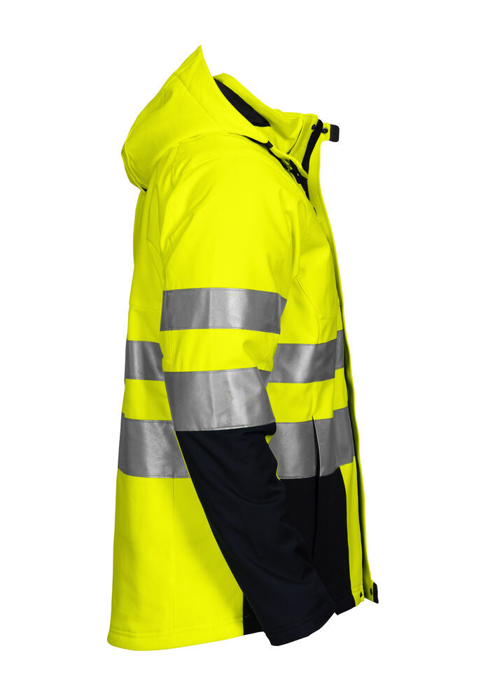 6420 FODRAD SOFTSHELLJACKA EN ISO 20471 KLASS 3/2