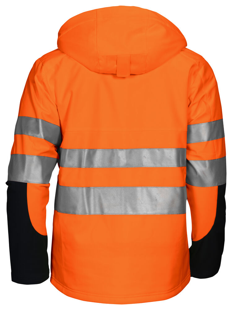 6420 FODRAD SOFTSHELLJACKA EN ISO 20471 KLASS 3/2