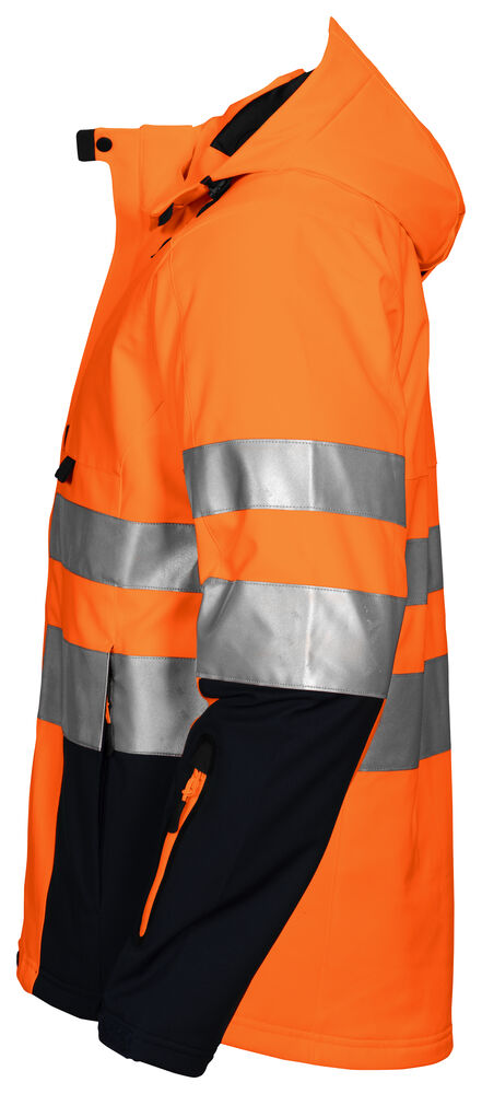 6420 FODRAD SOFTSHELLJACKA EN ISO 20471 KLASS 3/2