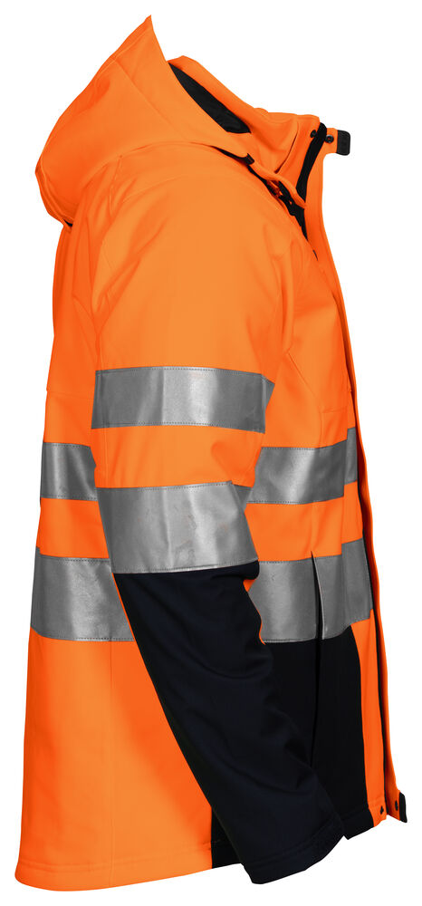 6420 FODRAD SOFTSHELLJACKA EN ISO 20471 KLASS 3/2