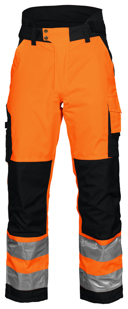 6514 FODRAD MIDJEBYXA EN ISO 20471 KLASS 2 – Orange/Svart
