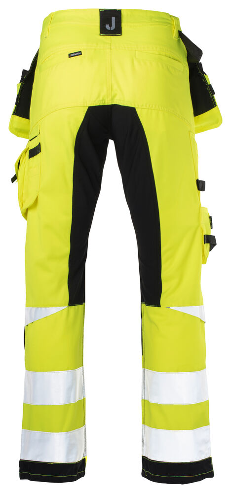 2240 Håndværkerbukser Stretch Hi-Vis