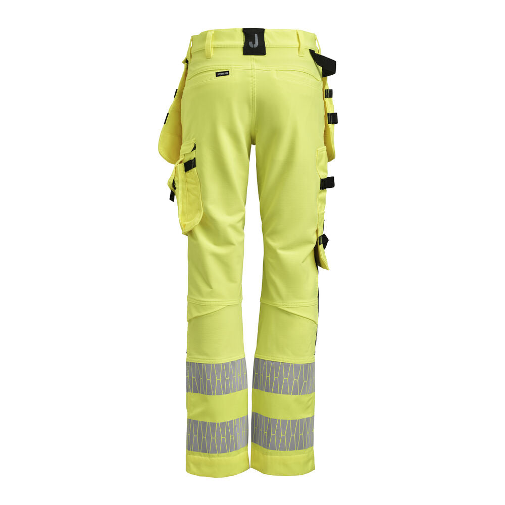2271 Håndværkerbukser stretch Hi-Vis dame