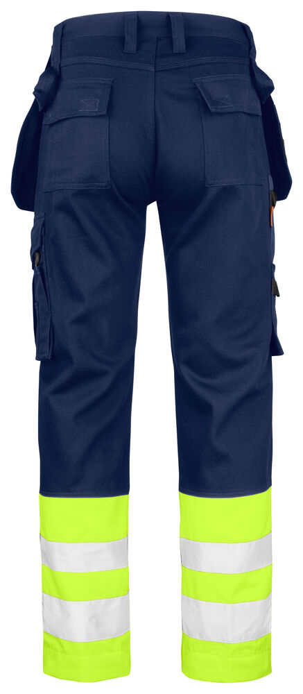 2277 Riipputaskuhousut puuvillaa Hi-vis