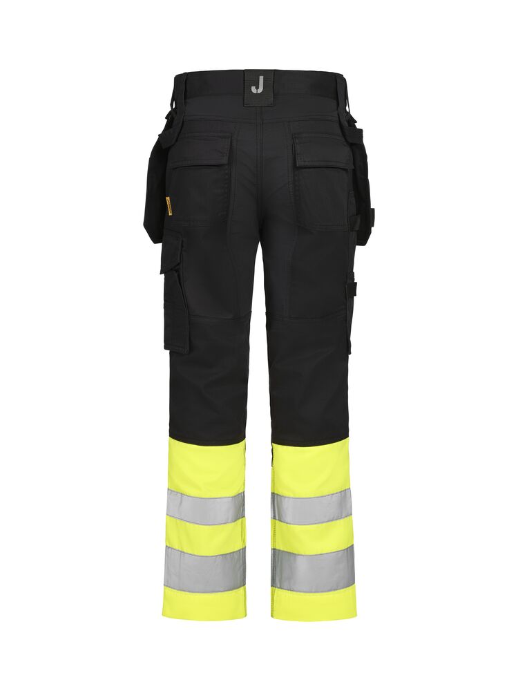 2514 Slidstærke High-Vis bukser med stretch – Klasse 1