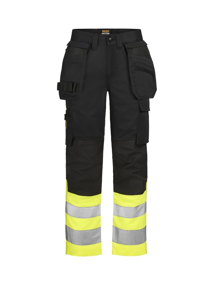 2514 Slidstærke High-Vis bukser med stretch – Klasse 1