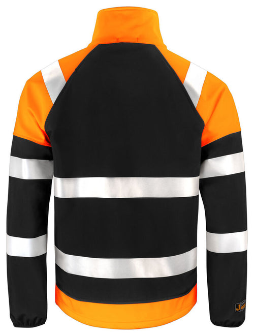 5125 Huomiovärinen softshell-takki