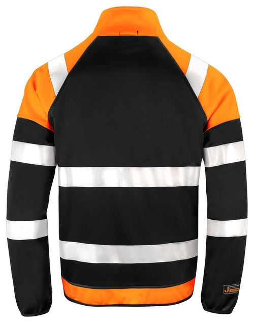 5127 Huomiovärinen softshell light -takki