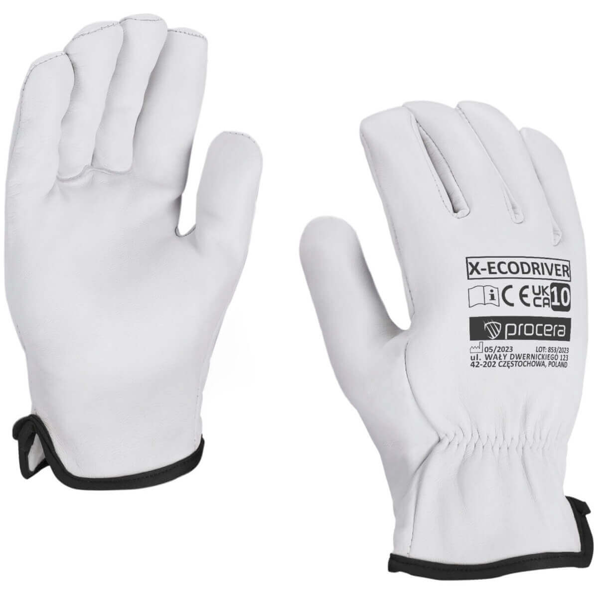 Handskar CAŁOSKÓRZANE X-ECODRIVER ROZM. 10
