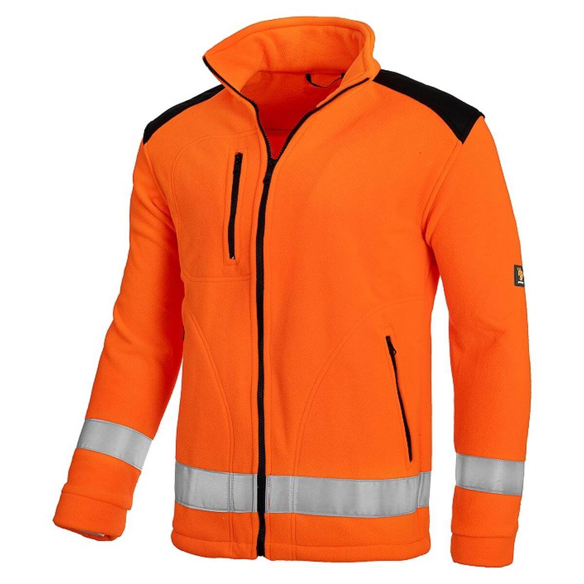 Fleecetröja 340G Förstärkt Orange varsel