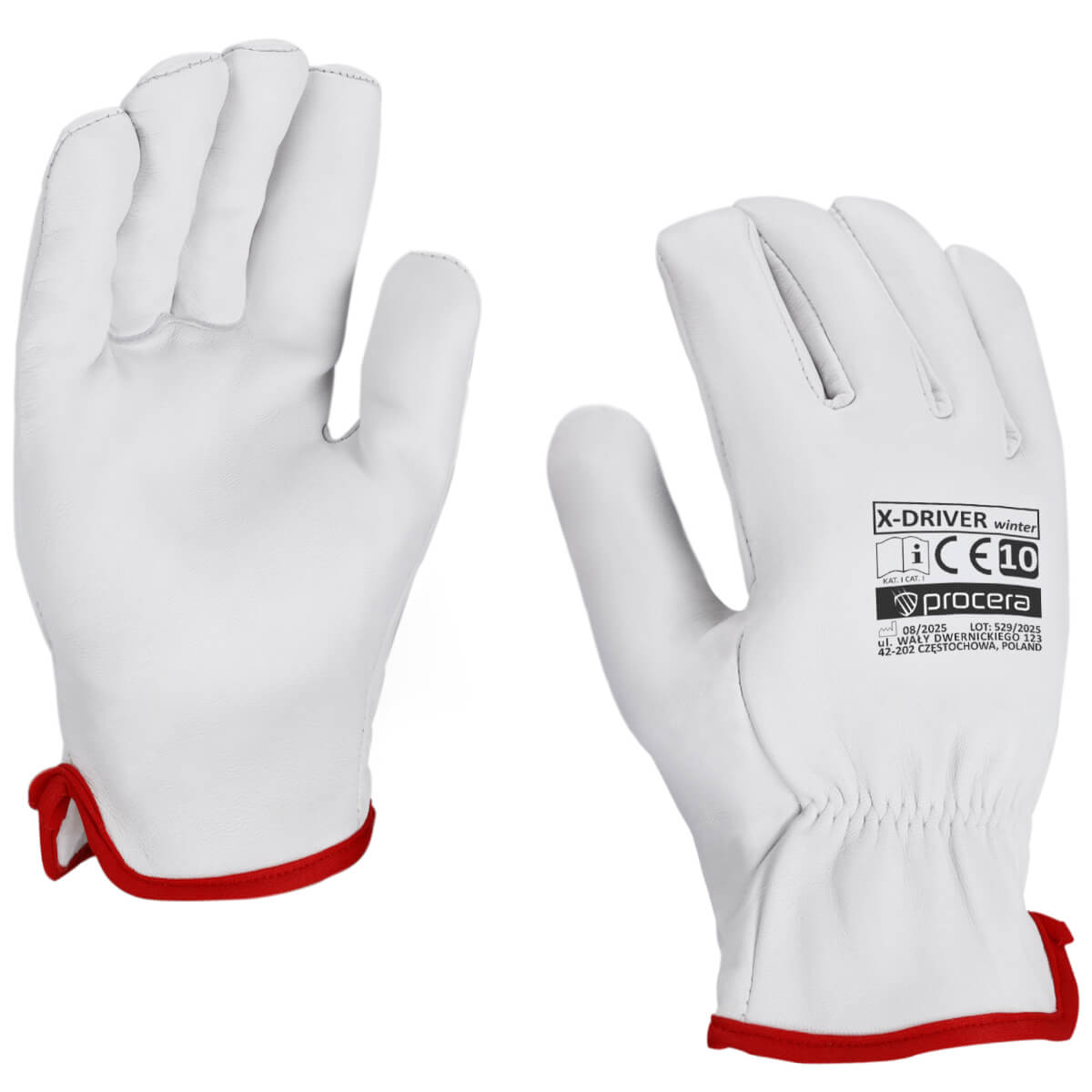 Arbeidshansker X-DRIVER WINTER Fôrede Helskinn
