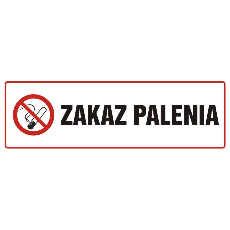 Skylt - ZAKAZ PALENIA - NE 010 BH PN