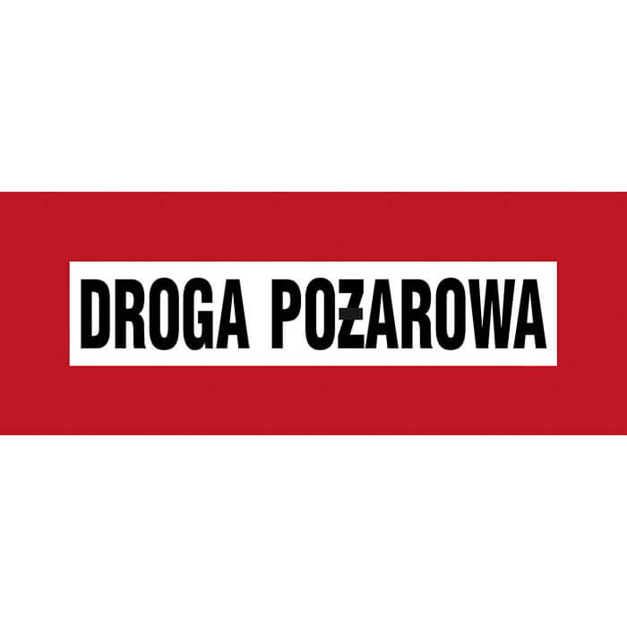 Skylt PRZECIWPOŻAROWY - DROGA POŻAROWA - BC 109 BR PN