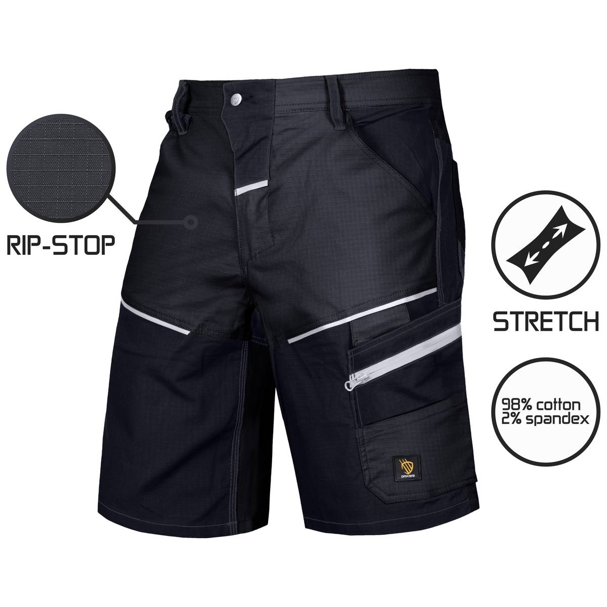 Shorts LANDER SPANDEX Svart