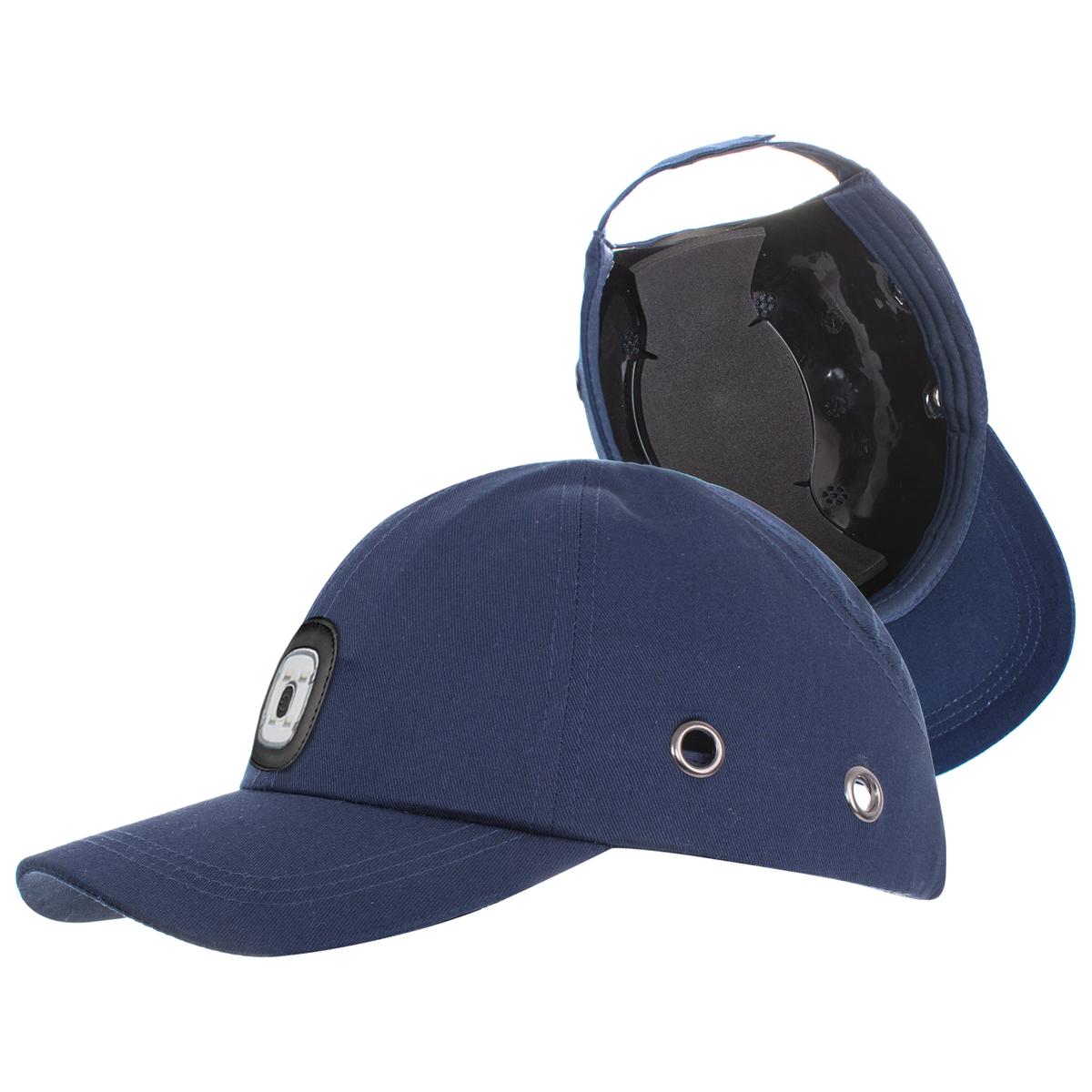 Skyddsmössa BUMPCAP LED Marinblå