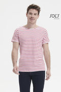 T-shirt - Herr Rundhalsad Randig Miles Men