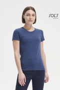 T-shirt, round collar, fitted (REGENT FIT WOMEN)
