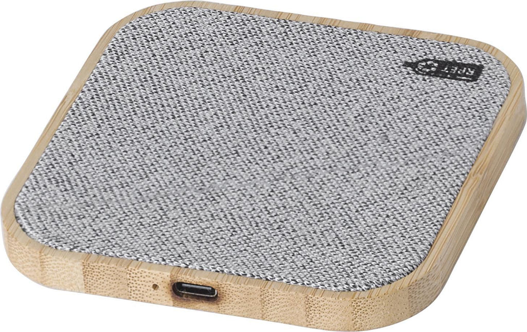 Trådløs oplader Moses | Bambus | rPET | 15 W
