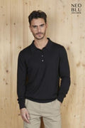 Sweater - men's polo collar Stefan