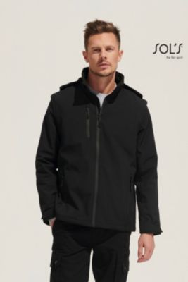 Jakke - Softshell med aftagelig hætte og ærmer Falcon 3-i-1
