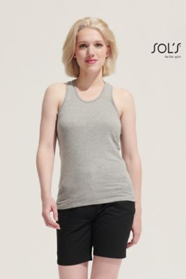 Toppi, racerback-selällä, (JUSTIN WOMAN)
