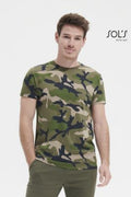 T-Shirt, Round Collar, (Camo Men)