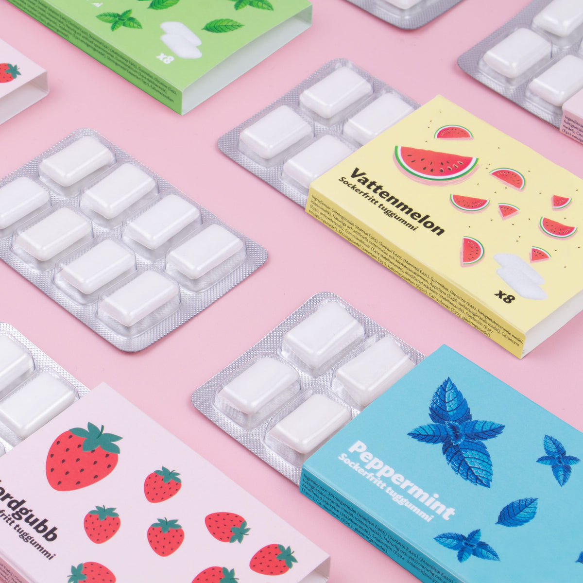 Tuggummi 8-pack